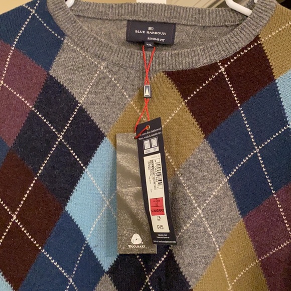 NWT Blue Harbor Argyle Sweater - Picture 4 of 6